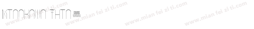 Kinokawa Thin字体转换